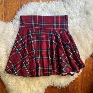 Plaid skater skirt